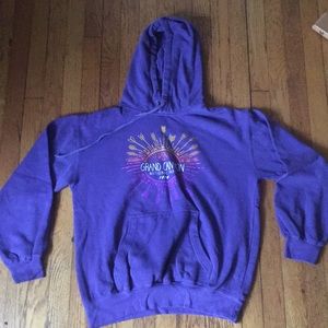 grand canyon purple drawstring hoodie